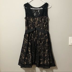 Betsy &adam black lacie dress sz 14